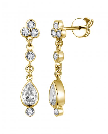 PEAR DIAMOND DANGLING (TE2633)