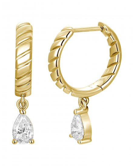 PEAR SHAPE DIAMOND DANGLING (TE2654)