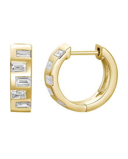 BAGUETTE DIAMOND HUGGIES (TE2658)