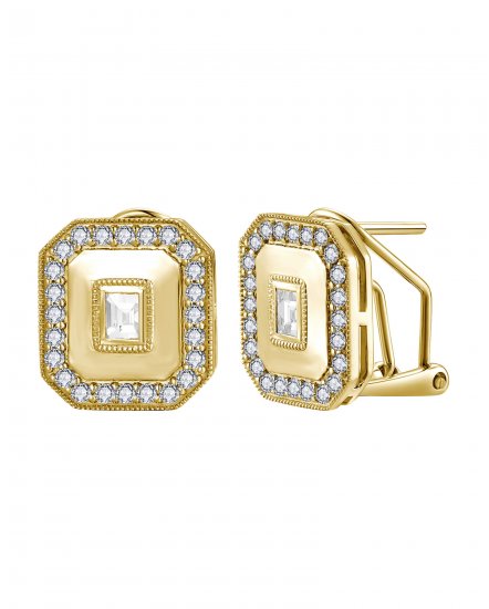 BAGUETTE DIAMOND OMEGA BACK (TE2664)