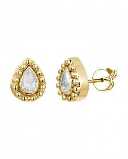 PEAR SHAPE DIAMOND STUDS (TE2671)