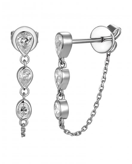 CHAIN STYLE PEAR DIAMOND DANGLING (TE2672)