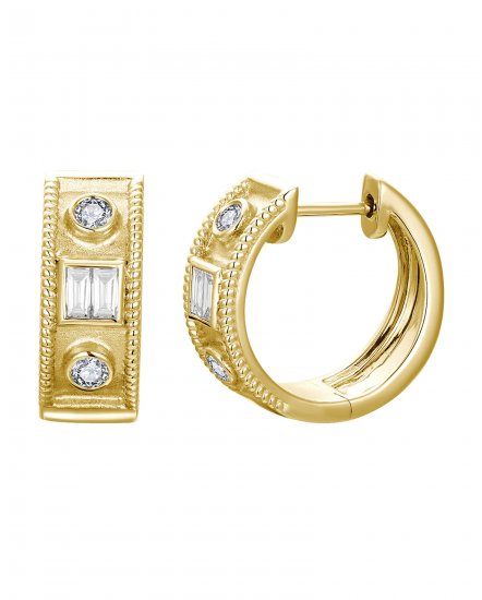 BAGUETTE DIAMOND HUGGIES (TE2673)