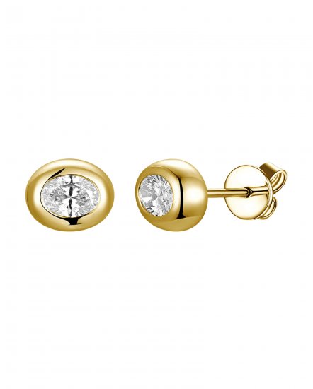 OVAL DIAMOND STUDS (TE2678)