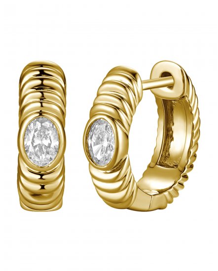 OVAL DIAMOND HUGGIES (TE2687)