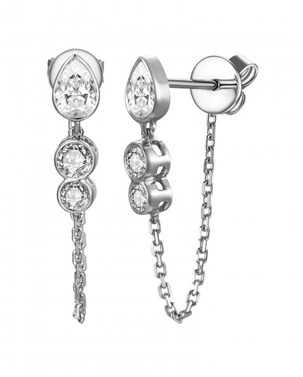 CHAIN STYLE PEAR DIAMOND DANGLING (TE2710)