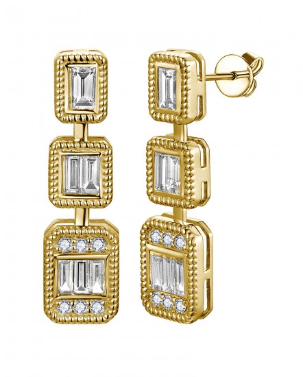 BAGUETTE DIAMOND DANGLING (TE2712)