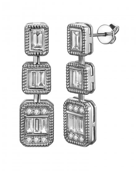 BAGUETTE DIAMOND DANGLING (TE2712)