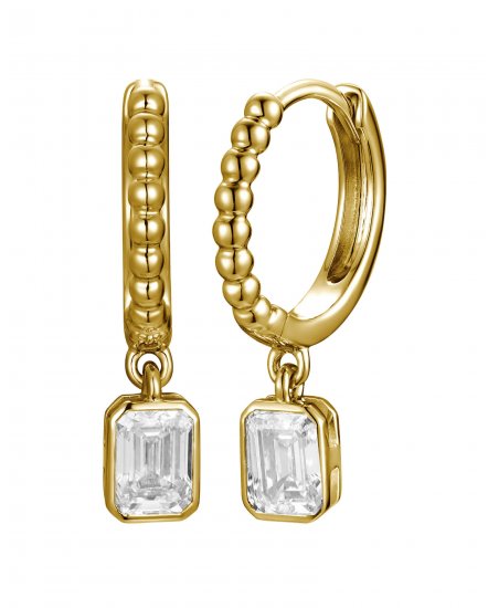 EMERALD CUT DIAMOND DANGLING (TE2717)