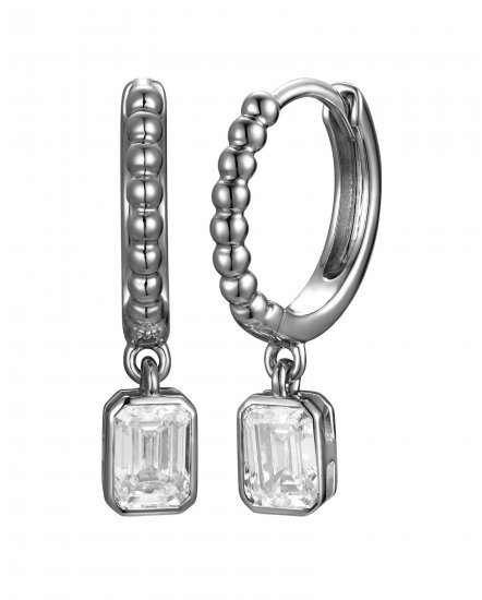 EMERALD CUT DIAMOND DANGLING (TE2717)