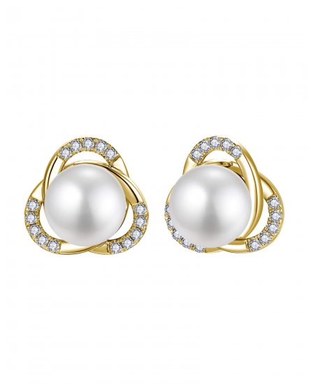 PEARL DIAMOND STUDS (TE2725)