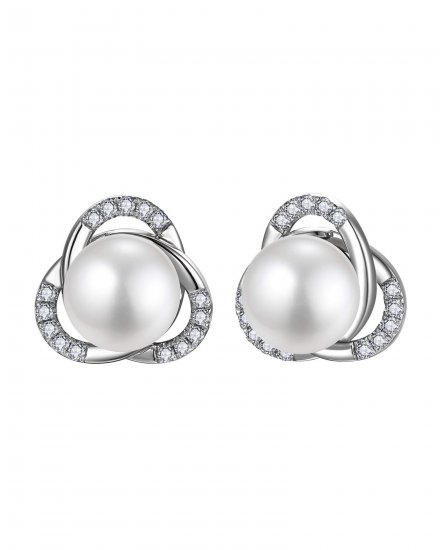 PEARL DIAMOND STUDS (TE2725)