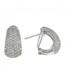 PAVE DIAMOND OMEGA BACK (TE369)