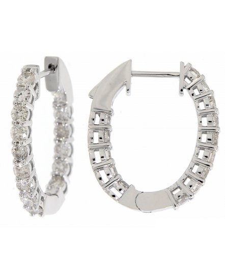 INSIDE OUTSIDE DIAMOND HOOPS (TE401)