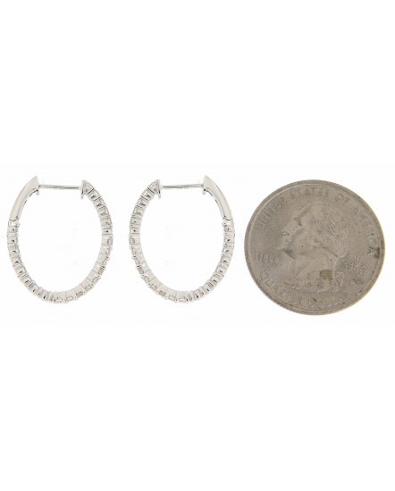 INSIDE OUTSIDE DIAMOND HOOPS (TE515)