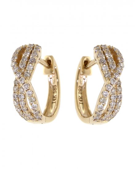 CRISS CROSS DIAMOND HUGGIES (TE523)