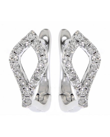 LEAF  STYLE DIAMOND HUGGIES (TE612)