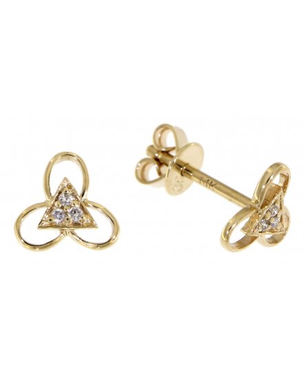 TRIANGLE DIAMOND STUDS (TE665)