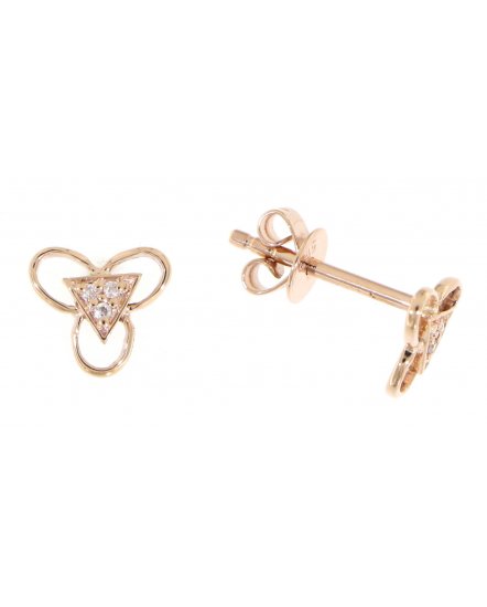TRIANGLE DIAMOND STUDS (TE665)