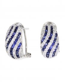 COLORED STONE DIAMOND OMEGA BACK (TE666)