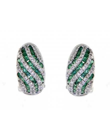 COLORED STONE DIAMOND OMEGA BACK (TE666)