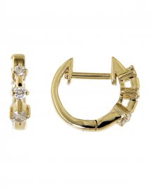 THREE STONE DIAMOND HUGGIES (TE686)