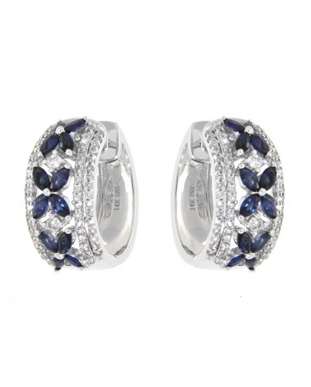 SAPPHIRE DIAMOND HUGGIES (TE698)