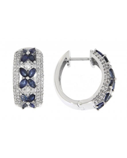 SAPPHIRE DIAMOND HUGGIES (TE698)