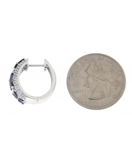 SAPPHIRE DIAMOND HUGGIES (TE698)