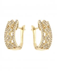 CLOVER STYLE DIAMOND HUGGIES (TE699)