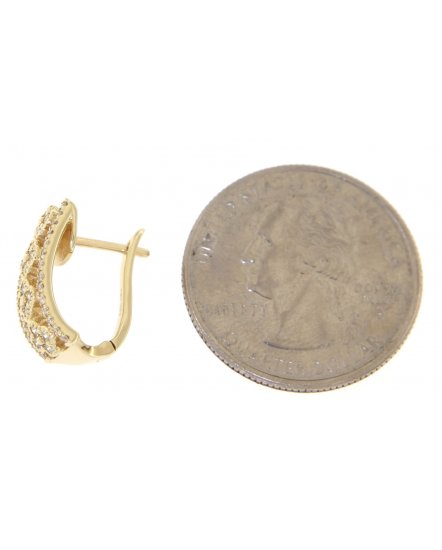 CLOVER STYLE DIAMOND HUGGIES (TE699)