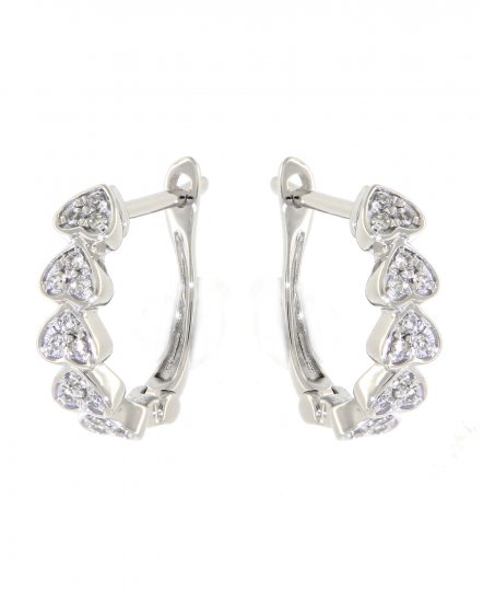  HEART STYLE DIAMOND HUGGIES (TE736)
