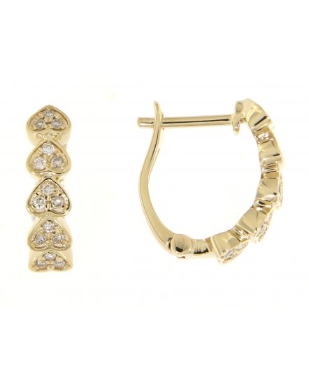  HEART STYLE DIAMOND HUGGIES (TE736)