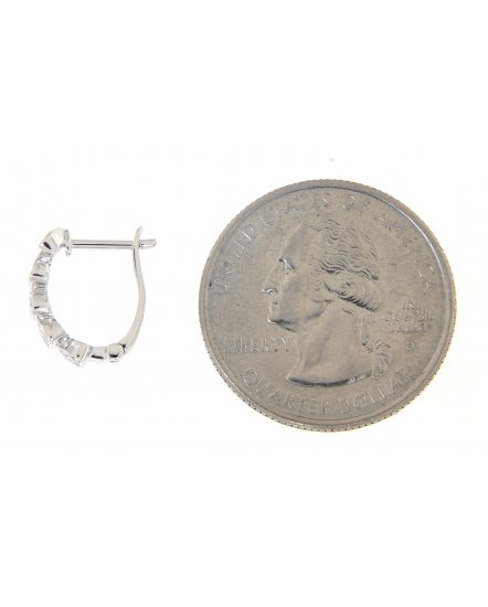  HEART STYLE DIAMOND HUGGIES (TE736)