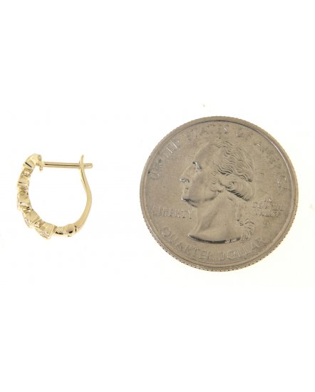  HEART STYLE DIAMOND HUGGIES (TE736)