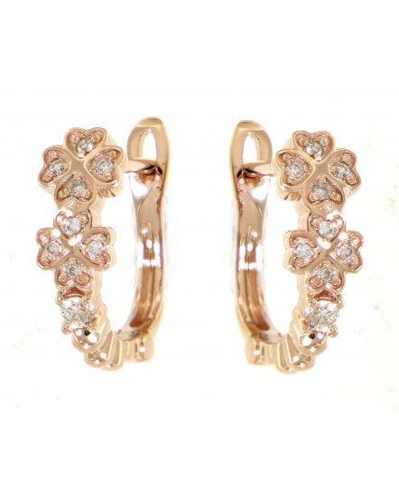 FLORAL STYLE DIAMOND HUGGIES (TE738)