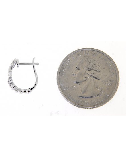 FLORAL STYLE DIAMOND HUGGIES (TE738)