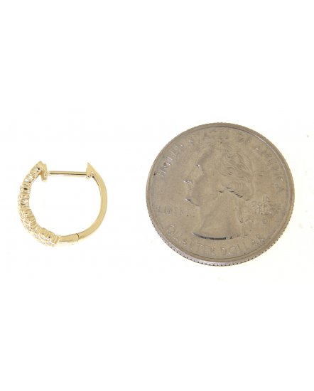 FLORAL STYLE DIAMOND HUGGIES (TE746)