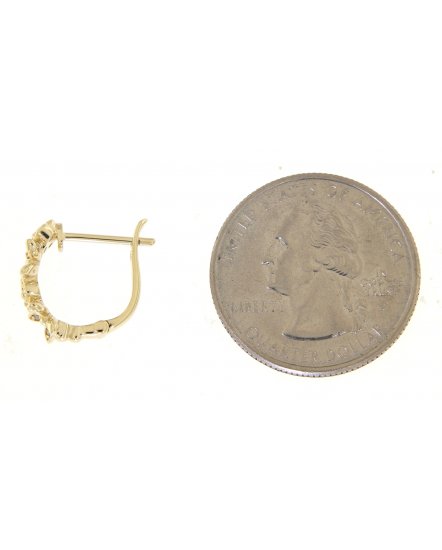 FOUR LEAF DIAMOND HUGGIES (TE747)