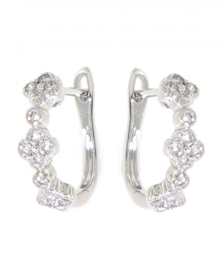 CLOVER STYLE DIAMOND HUGGIES (TE756)