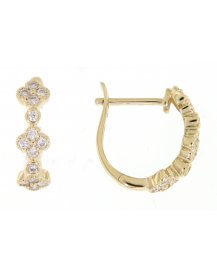 CLOVER STYLE DIAMOND HUGGIES (TE756)