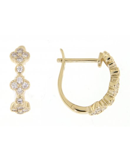 CLOVER STYLE DIAMOND HUGGIES (TE756)