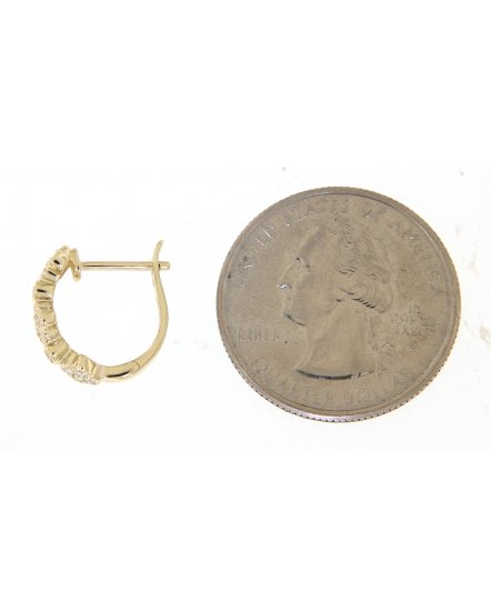 CLOVER STYLE DIAMOND HUGGIES (TE756)