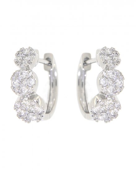   CLUSTER DIAMOND HUGGIES  (TE757)