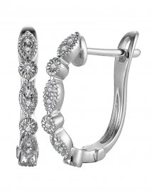  MARQUISE STYLE DIAMOND HUGGIES (TE760)