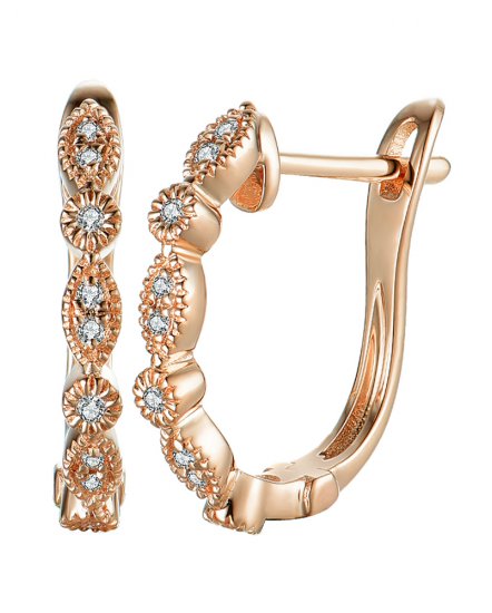  MARQUISE STYLE DIAMOND HUGGIES (TE760)