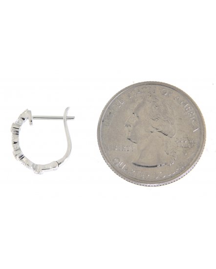  MARQUISE STYLE DIAMOND HUGGIES (TE760)