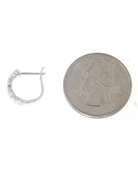 FLORAL STYLE DIAMOND HUGGIES (TE763)