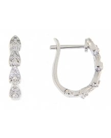  PEAR STYLE DIAMOND HUGGIES (TE774)