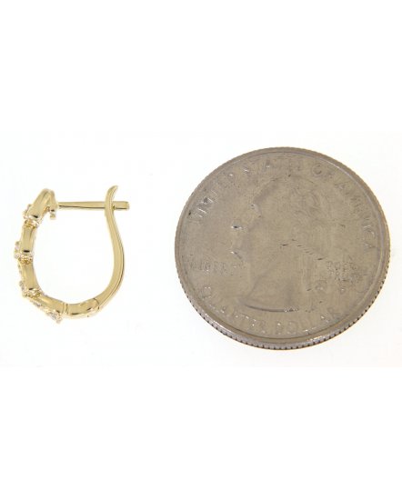  PEAR STYLE DIAMOND HUGGIES (TE774)